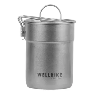 【WELLHIKE】復古野營鍋(露營鍋具 露營鍋 登山鍋具 304 不鏽鋼鍋 泡麵鍋)