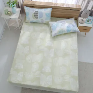 【HongYew 鴻宇】100%美國棉 防蹣抗菌 床包枕套組-達斯汀 多款(單人)