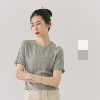 【plain-me】SAAKO 挖肩短TEE SAA0010-231(女款 共2色 TEE 休閒上衣)