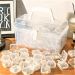 透明小方盒 藥丸盒 60入(飾品收納盒 耳環收納 零件盒)