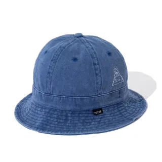 【POLER STUFF】日本限定 PIGMENT BELL HAT 可調式復古鐘形帽 / 厚磅(藍)