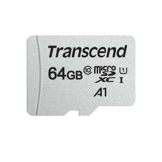 【Transcend 創見】USD300S microSDXC UHS-I U1 A1 64GB 記憶卡(TS64GUSD300S-A附轉卡)