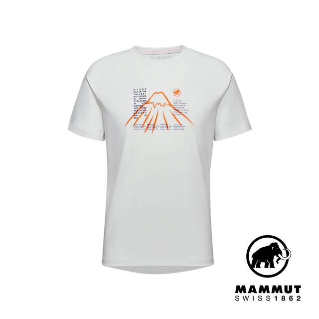 Mammut 長毛象 Mountain T-Shirt Fujiyama Men 防曬機能短袖T恤 白色 男款 #1017-04501