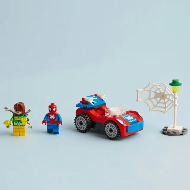 【LEGO 樂高】Spidey 10789 Spider-Man’s Car and Doc Ock(蜘蛛人玩具車 漫威超級英雄)