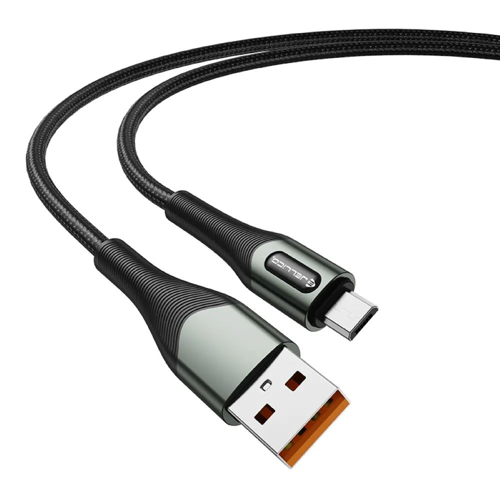 【Jellico】USB to Micro-B 1M 合金系列充電傳輸線(JEC-B7-BKM)