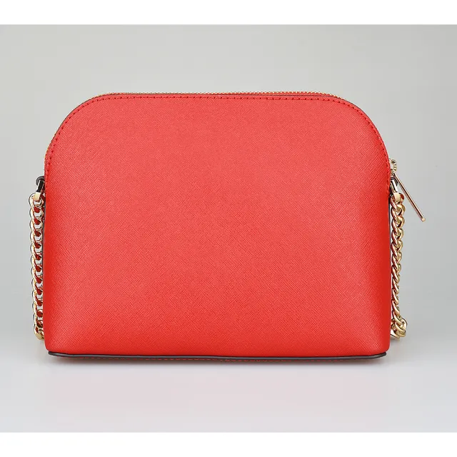 【Michael Kors】MK MICHAEL KORS JET SET TRAVEL金字LOGO防刮牛皮斜背貝殼包