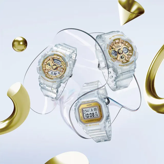 【CASIO 卡西歐】G-SHOCK ITZY Lia配戴款 清透金屬感女錶手錶 畢業禮物(GMA-S110SG-7A)