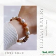 【Naluxe】珊瑚玉 硨磲蓮花珠 設計款開運手鍊(佛教七寶 有機寶石 避邪安神)