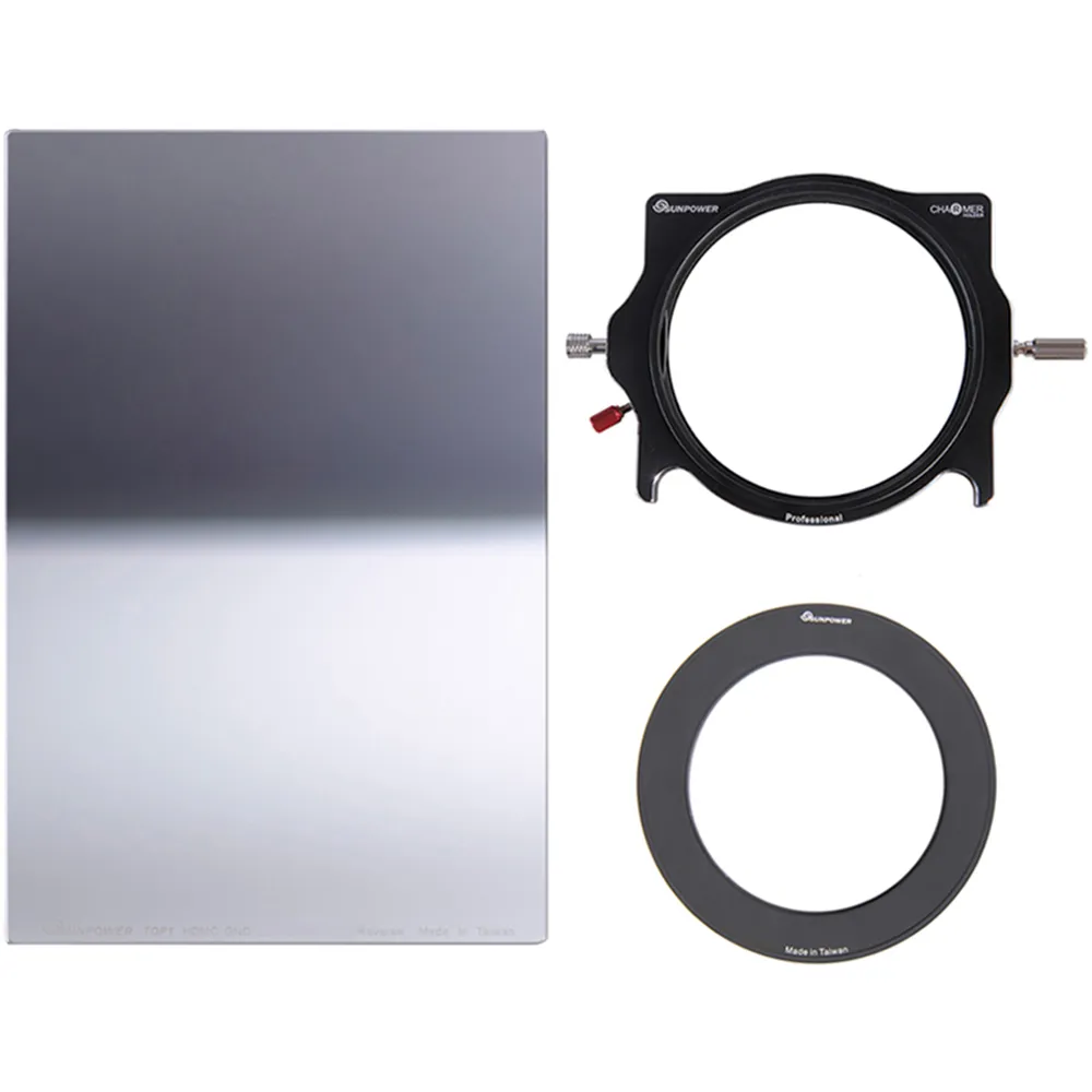 【SUNPOWER】MC PRO 100x150 Reverse ND 0.9 反向漸層方型減光鏡 + 轉接環+ 支架套組