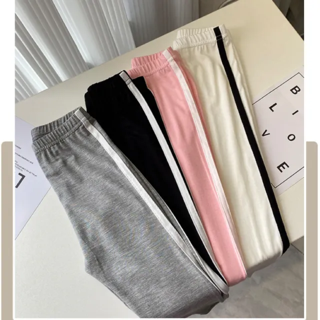 【安朵童舖】現貨韓版兒童莫代爾打底長褲女寶純色打底褲女童莫代爾內搭打底褲(029C)