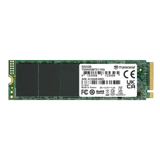 【Transcend 創見】MTE110Q 500GB M.2 2280 PCIe Gen3x4 SSD固態硬碟(TS500GMTE110Q)
