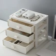 【優の屋】現代簡約三層抽屜式收納盒(桌上收納盒 辦公室整理盒)