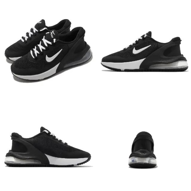 【NIKE 耐吉】休閒鞋 Air Max 270 GO GS 女鞋 大童鞋 黑 白 後踩式鞋跟設計 氣墊 運動鞋(DV1968-002)