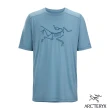 【Arcteryx 始祖鳥官方直營】男 Ionia Logo 羊毛短袖圓領衫(快樂藍)