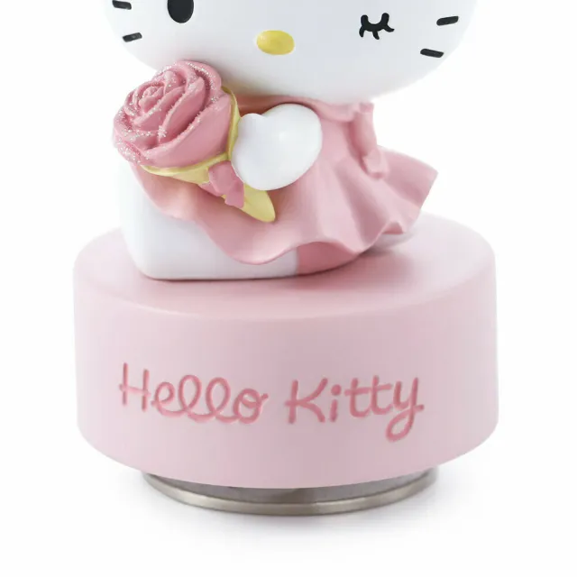 【JARLL 讚爾藝術】Hello Kitty 愛上玫瑰音樂盒(官方授權)