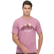 【Jack wolfskin 飛狼】男 靜謐山林排汗衣 涼感棉短袖T恤(醬紫)