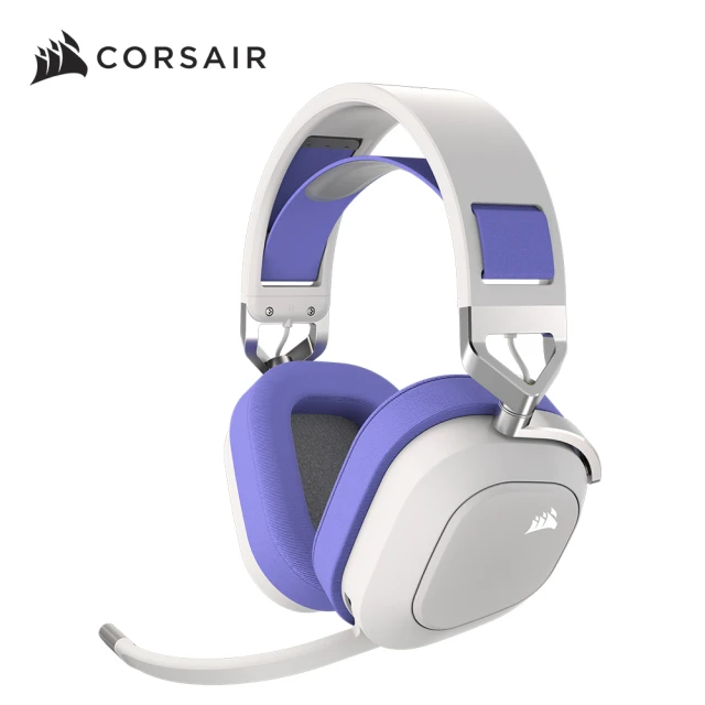 【CORSAIR 海盜船】HS80 RGB Wireless電競耳麥-紫