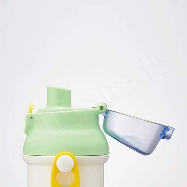 【百科良品】日本製 可愛巧虎島 巧虎愛上學款 彈蓋直飲水壺 隨身瓶 抗菌加工 附背帶(480ML)