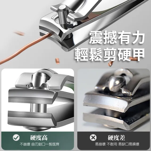 【德系工藝】高碳鋼便攜指甲剪四件組-附精美皮套(指甲刀 銼刀 斜口 奈米指甲銼 居家 美甲)