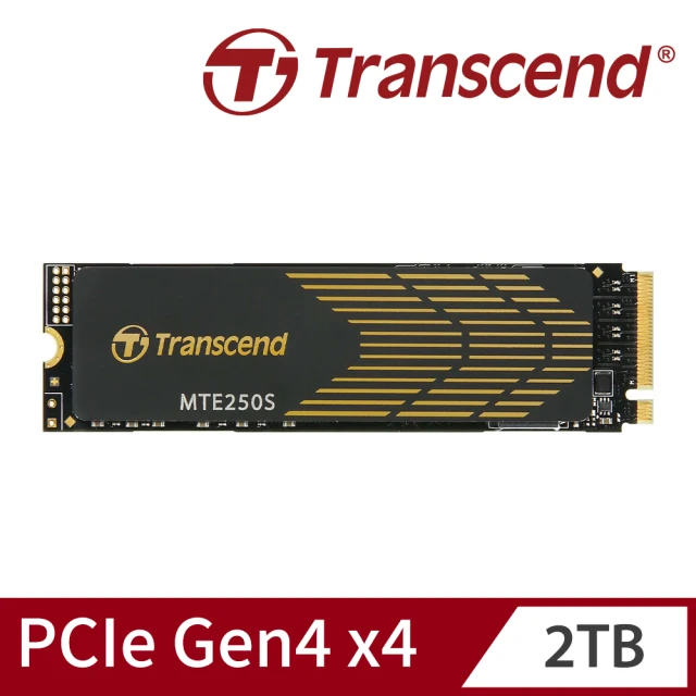【Transcend 創見】MTE250S 2TB M.2 2280 PCIe Gen4x4 SSD固態硬碟 支援PS5(TS2TMTE250S)