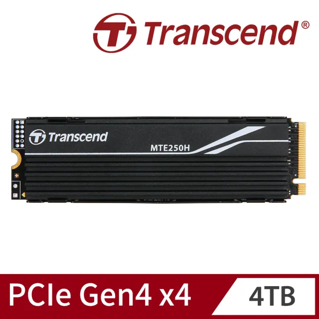 【Transcend 創見】MTE250H 4TB M.2 2280 PCIe Gen4x4 SSD固態硬碟 支援PS5(TS4TMTE250H)