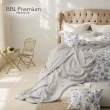 【BBL Premium】100%天絲印花床包被套組-葛麗絲莊園-灰(加大)