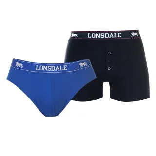 【LONSDALE 英國小獅】英式極簡高彈性三角/四角內褲 LT421069 / LT422011 / LT422013(1組2入)