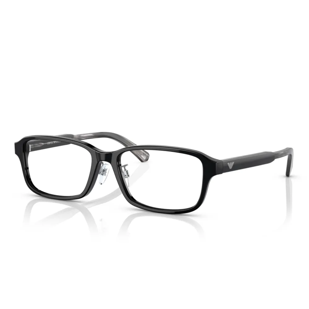 【EMPORIO ARMANI】亞曼尼 亞洲版 時尚光學眼鏡 可調鼻墊設計 EA3215D 5017 黑 公司貨