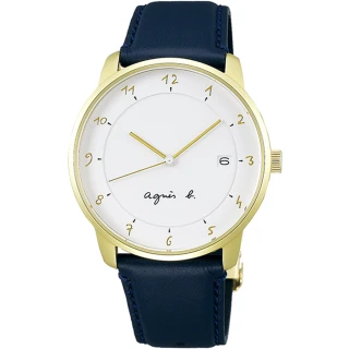 【agnes b.】法式手繪風格時尚錶(VJ42-KZ30B/BS9005J1)