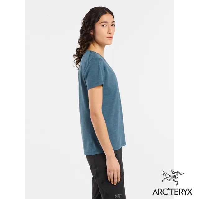 【Arcteryx 始祖鳥官方直營】女 Taema 快乾短袖圓領衫(寧靜雜綠)