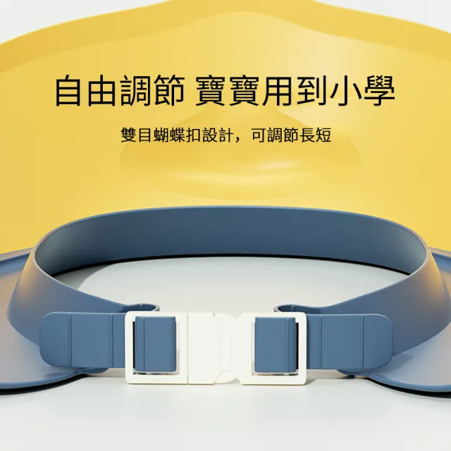 【Nil】兒童小鴨子洗頭帽 可調節防水護耳浴帽 寶寶洗頭髮擋水帽子 嬰兒洗澡帽