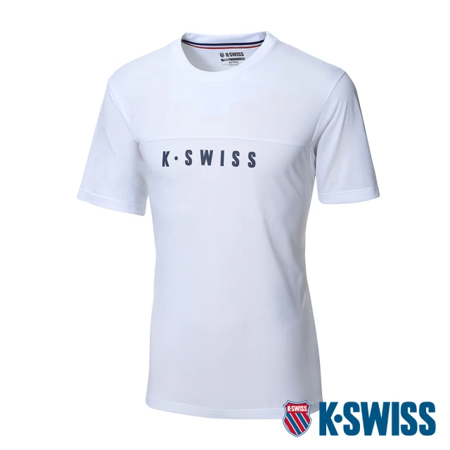 【K-SWISS】涼感排汗T恤 Active Tee-女-白(198045-100)