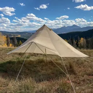 【比利時 CanvasCamp】頂布外罩飛天幕/熊帳保護罩/遮陽防水防塵保暖/天幕帳篷/炊事帳/野餐(3米無附營柱)