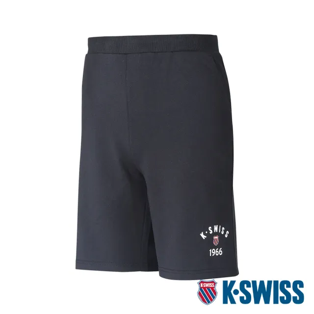【K-SWISS】棉質短褲 Sweat Shorts-男-黑(108059-008)