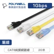 【POLYWELL】CAT6 高速網路傳輸扁線 /20M