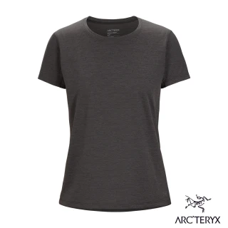 【Arcteryx 始祖鳥官方直營】女 Taema 快乾短袖圓領衫(雜黑)