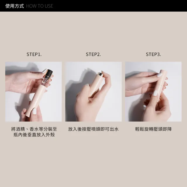 【Solone】馥郁調製玩轉分裝瓶(1入 玻璃 香水分裝瓶)