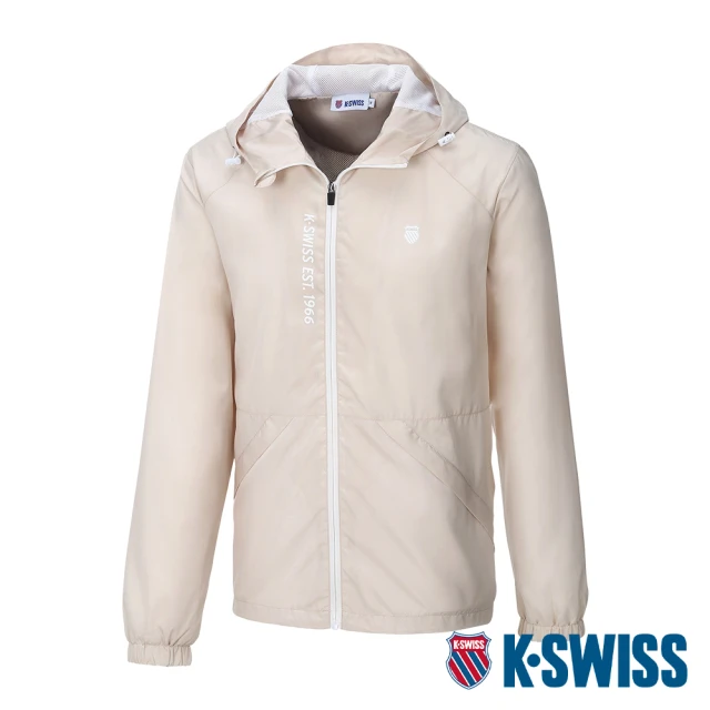 K-SWISS 輕量抗UV防風外套 Windbreaker-男-米杏(108063-272)