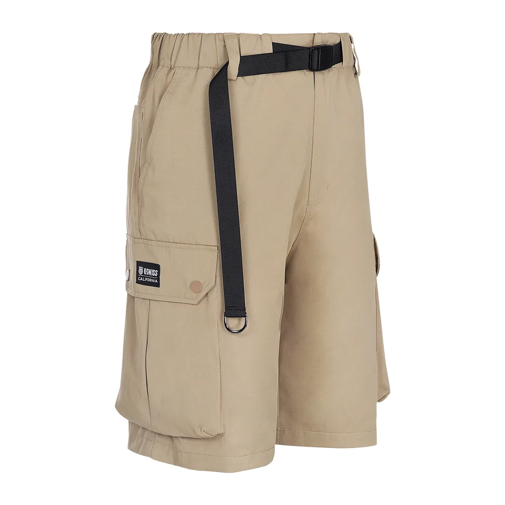 【K-SWISS】工裝短褲 Cargo Pants-男-卡其(108046-224)