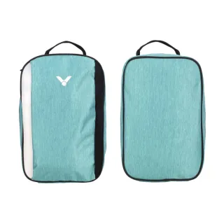 【VICTOR 勝利體育】鞋袋-手提袋 鞋履收納 勝利 珊瑚綠白銀(BG1312R)