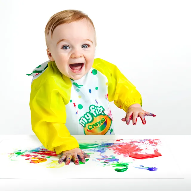 【crayola 繪兒樂】幼兒可水洗手指畫顏料4色組