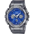 【CASIO 卡西歐】G-SHOCK 冰藍 半透明雙顯手錶 畢業禮物(GMA-S120TB-8A)