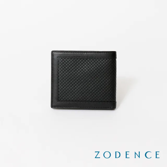 【ZODENCE 佐登司】BLUENOTE進口牛皮9卡短夾(黑)