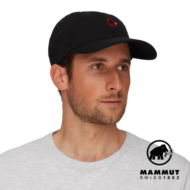 【Mammut 長毛象】Baseball Cap Mammut 經典棒球帽 黑色PRT1 #1191-00051