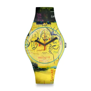 【SWATCH】藝術家聯名錶系列手錶 HOLLYWOOD AFRICANS BY JM BASQUIAT 瑞士錶 錶(41mm)