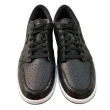 【NIKE GOLF】限量飛人喬丹1代低筒高爾夫球鞋-黑鱷魚紋的(Air Jordan 1 Low Black Croc 款式)