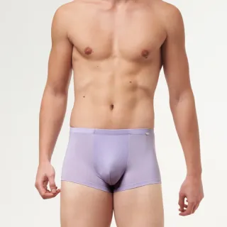 【Sloggi men】COOL STRIPY極尚涼感系列平口褲(光輝淺紫)