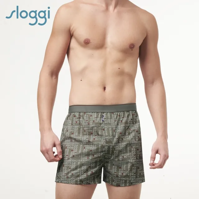 【Sloggi men】AUTOGRAPH 系列寬鬆平口褲(灰色條紋)