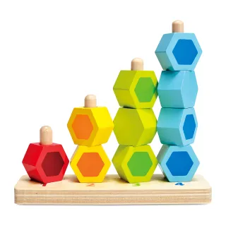 【Hape】數字堆堆樂木製積木(木製玩具/木頭玩具/彌月禮/生日禮)