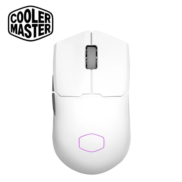 【CoolerMaster】酷碼 MM712 輕量三模無線RGB電競滑鼠(消光白)
